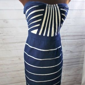 MODCLOTH Navy Blue Strapless Cocktail Dress NWOT